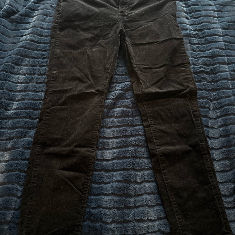 LOFT Black Skinny corduroy pants size 29/8